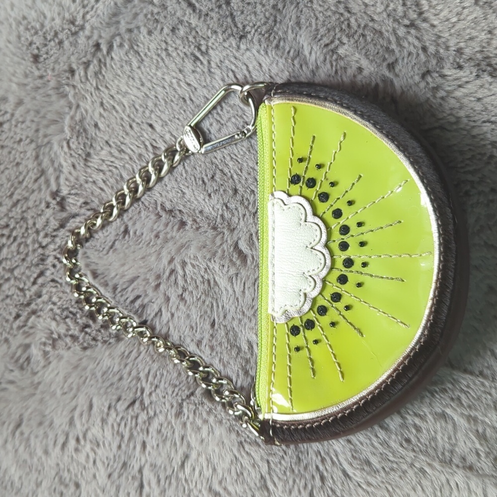 Rare Coach Kiwi Fruit Slice Wristlet Y2K Wristlet